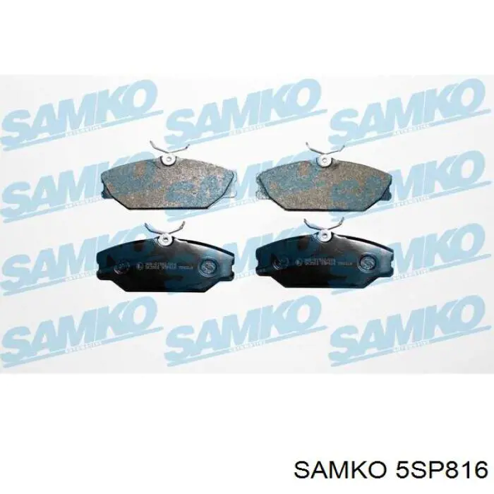 5SP816 Samko колодки тормозные передние дисковые