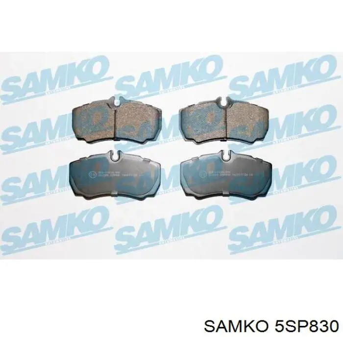 5SP830 Samko колодки тормозные задние дисковые