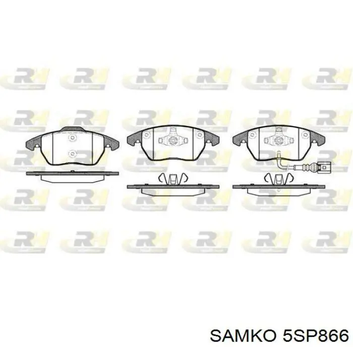 Купить 5SP866 Samko Колодки тормозные