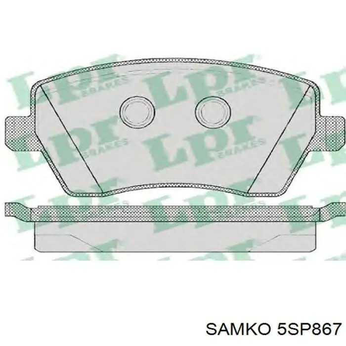 Купить 5SP867 Samko Колодки тормозные