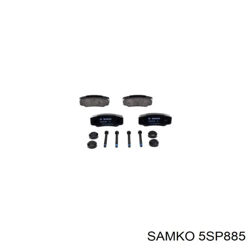 Колодки дисковые  Samko 5SP885 цена, от 14.64 USD