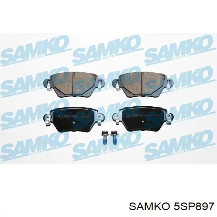 5SP897 Samko колодки тормозные задние дисковые