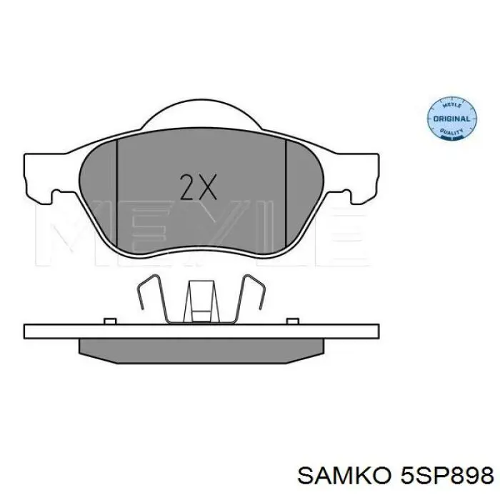 Колодки Samko 5SP898 цена, от 19.30 USD