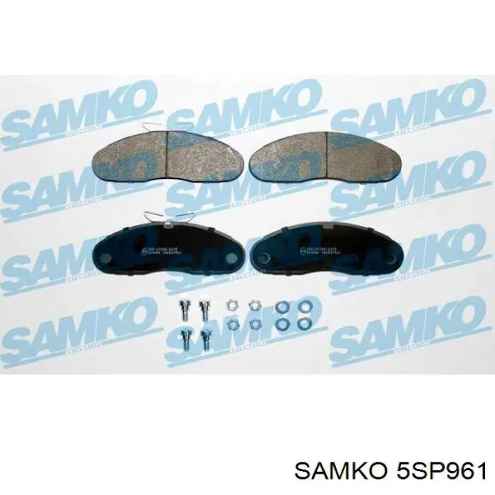 5SP961 Samko колодки тормозные передние дисковые