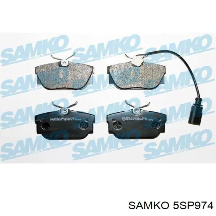 Задние тормозные колодки 5SP974 Samko