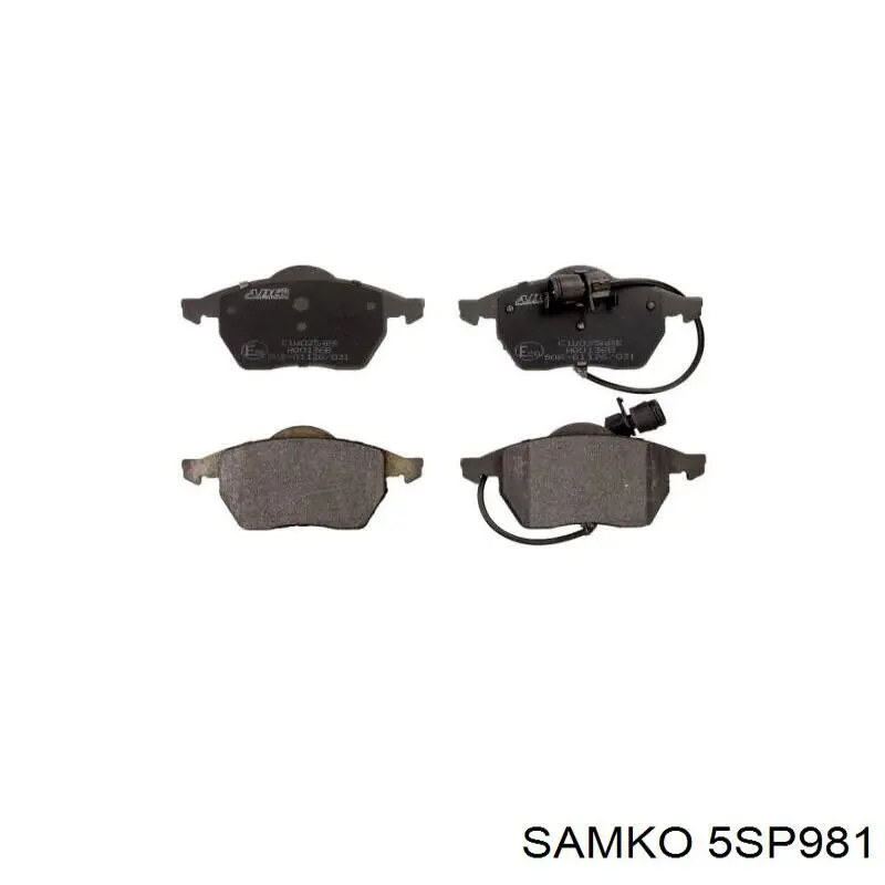 Купить 5SP981 Samko Колодки тормозные