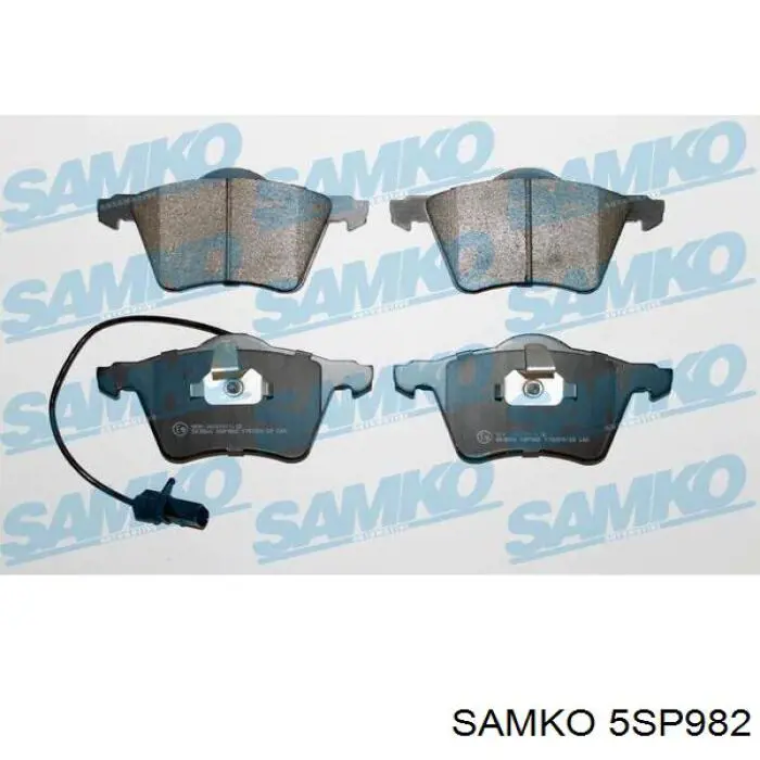 5SP982 Samko колодки тормозные передние дисковые