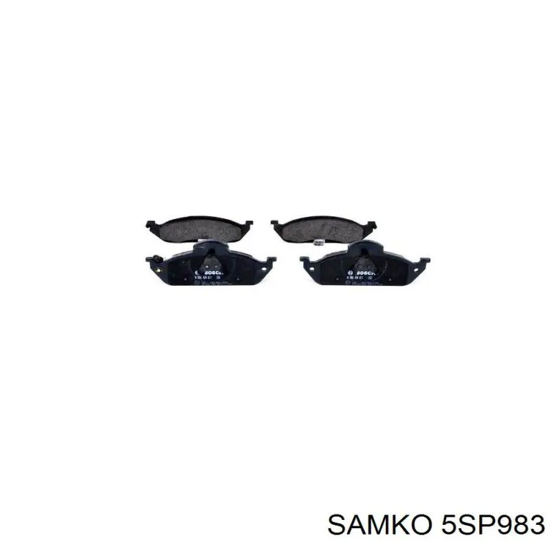 Колодки Samko 5SP983 цена, от 25.59 USD