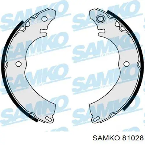 81028 Samko колодки тормозные задние барабанные