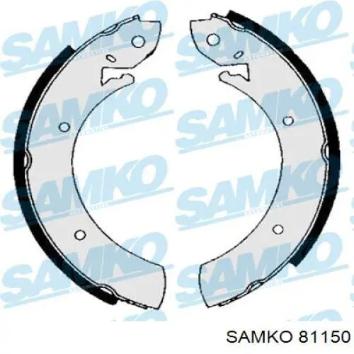 81150 Samko колодки тормозные задние барабанные