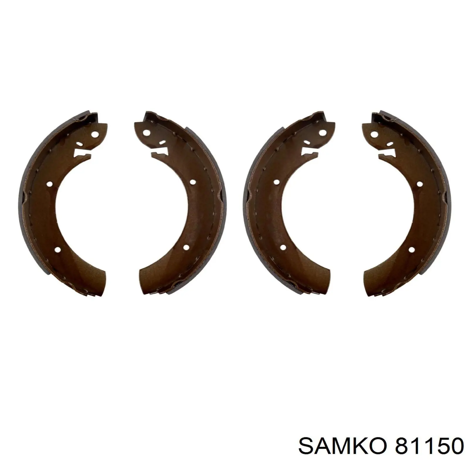 Купить 81150 Samko Задние барабанные тормозные колодки