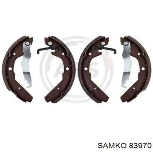Купить 83970 Samko Задние барабанные тормозные колодки
