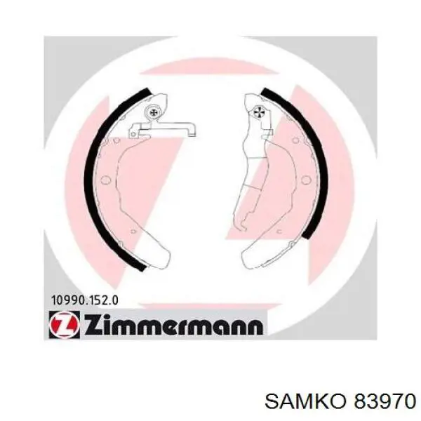 Барабанные колодки Samko 83970