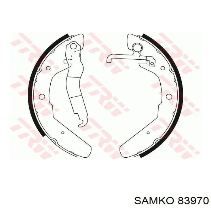 Тормоза рабочие задние ножные и тормозные барабаны Samko 83970 цена, от 26.87 USD