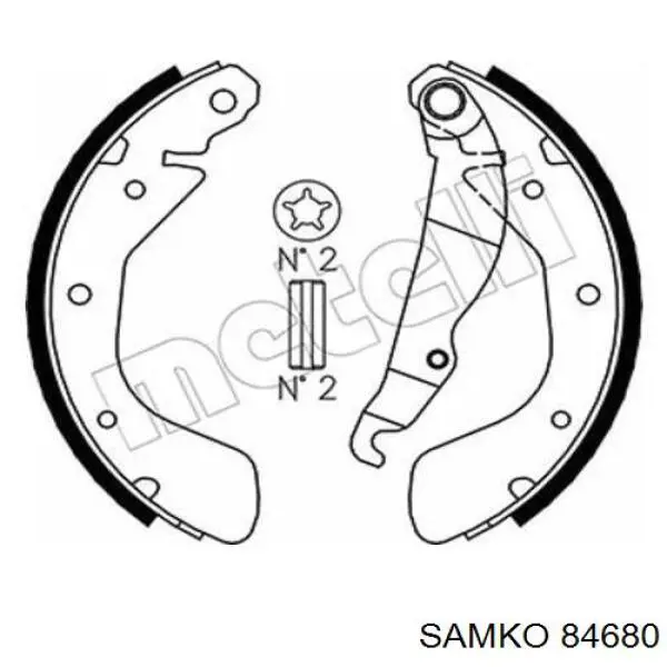 Тормоза рабочие задние ножные и тормозные барабаны Samko 84680 цена, от 14.34 USD