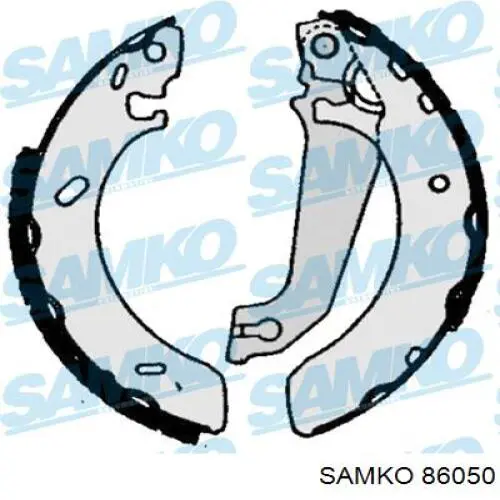 86050 Samko задние барабанные колодки