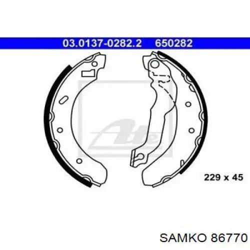 Тормоза рабочие задние ножные и тормозные барабаны Samko 86770 цена, от 24.79 USD