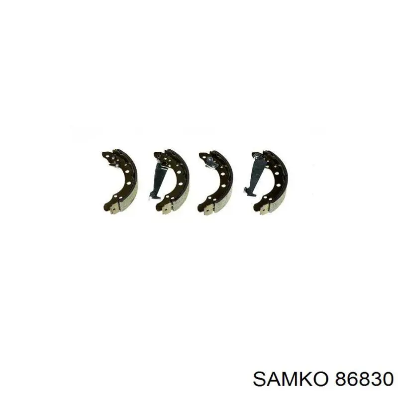 Задние барабанные колодки 86830 Samko