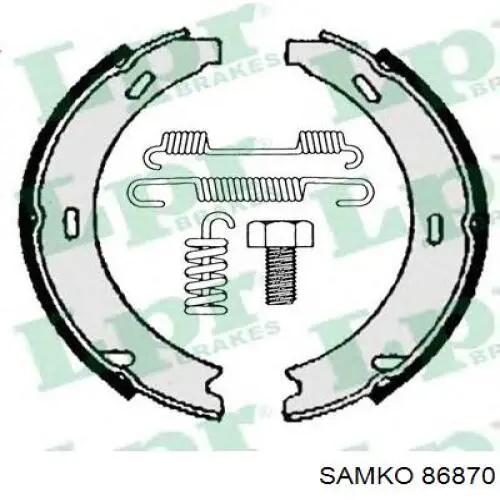 86870 Samko колодки ручника (стояночного тормоза)