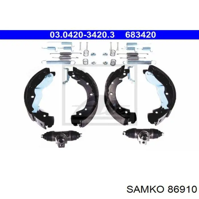 Тормоза рабочие задние ножные и тормозные барабаны Samko 86910 цена, от 27.96 USD