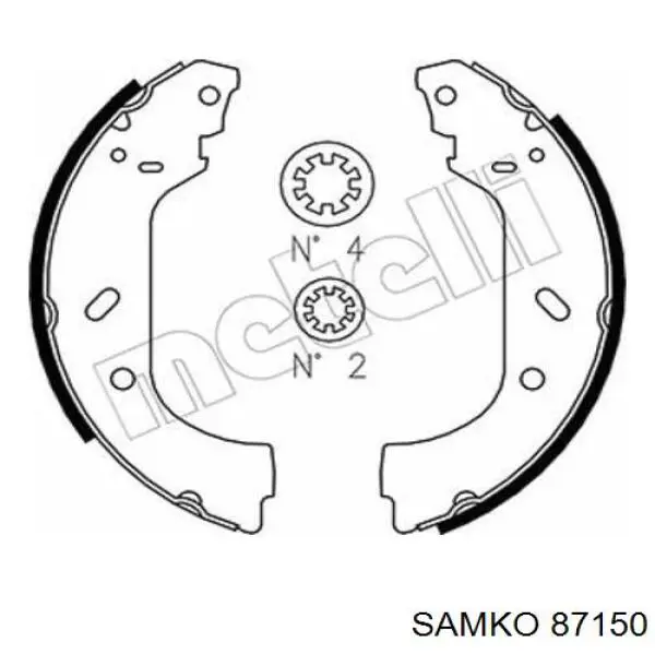 Тормоза рабочие задние ножные и тормозные барабаны Samko 87150 цена, от 19.70 USD
