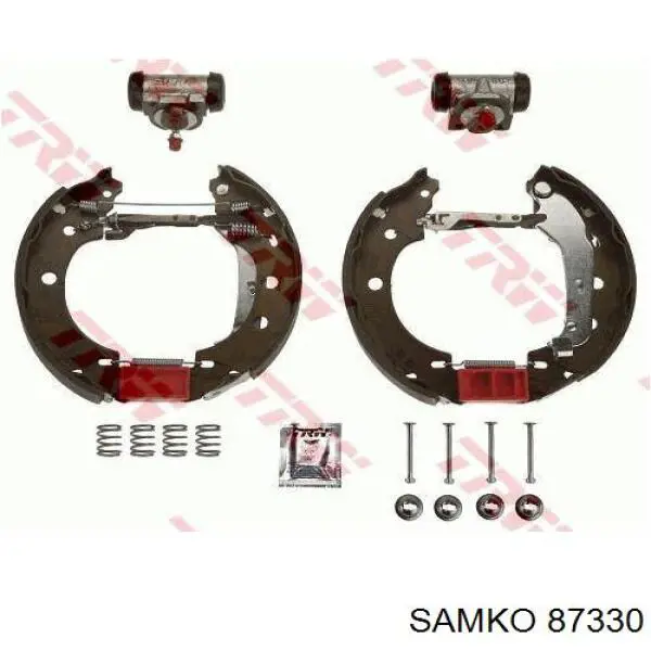Купить 87330 Samko Задние барабанные тормозные колодки