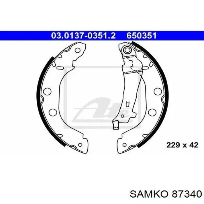 Тормоза рабочие задние ножные и тормозные барабаны Samko 87340 цена, от 19.15 USD