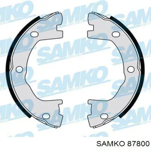 87800 Samko Барабанные тормозные колодки