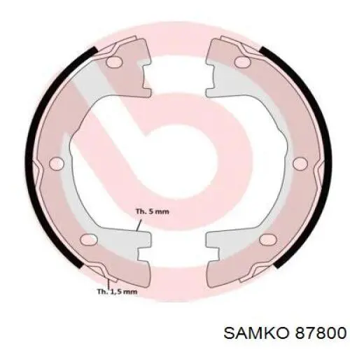Тормоза рабочие задние ножные и тормозные барабаны Samko 87800 цена, от 23.44 USD