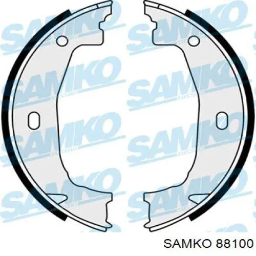 88100 Samko колодки ручника (стояночного тормоза)