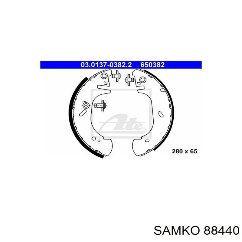 Тормоза рабочие задние ножные и тормозные барабаны Samko 88440 цена, от 28.25 USD