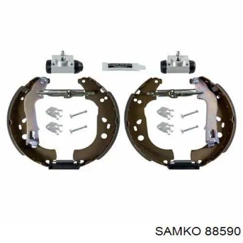 Задние барабанные колодки 88590 Samko