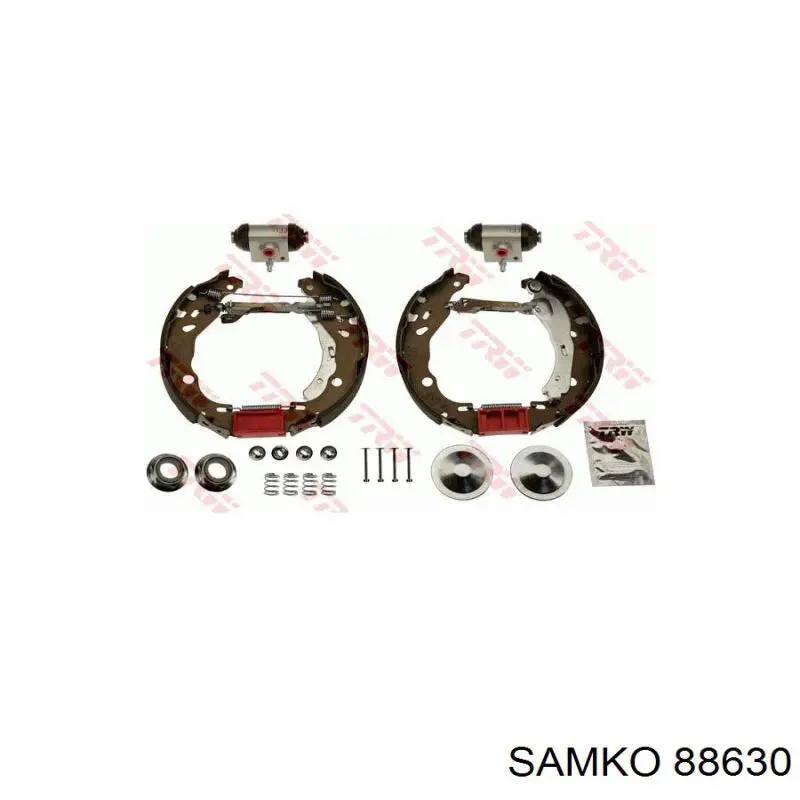 Тормоза рабочие задние ножные и тормозные барабаны Samko 88630 цена, от 17.54 USD