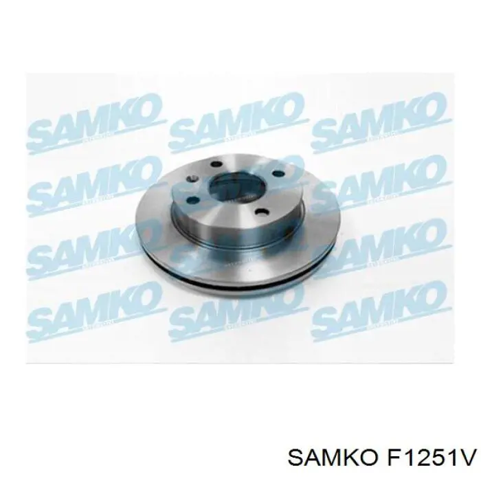 F1251V Samko диск тормозной передний