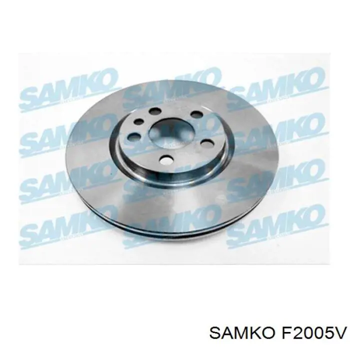 Передние тормозные диски F2005V Samko