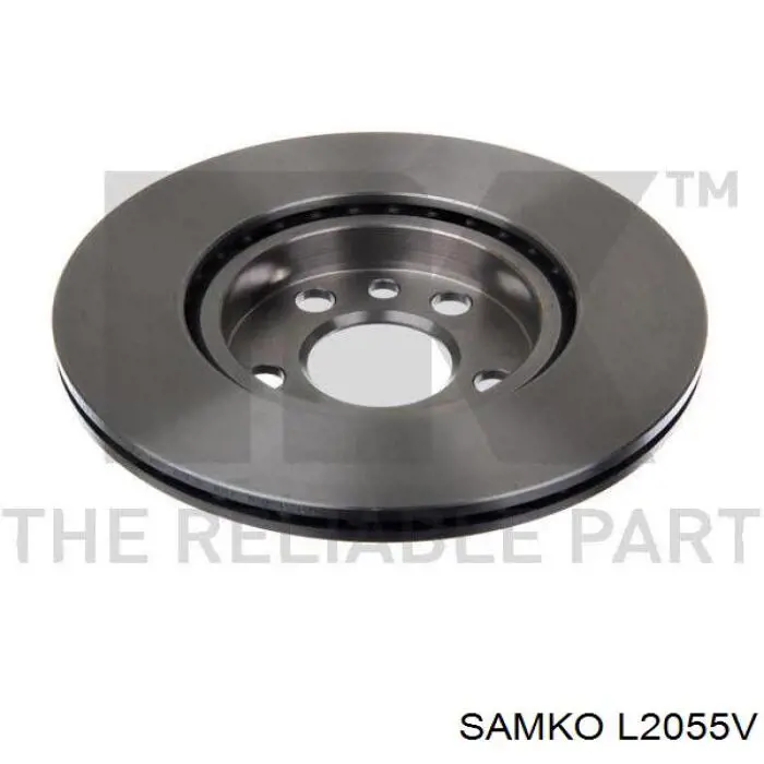 Передние тормозные диски L2055V Samko