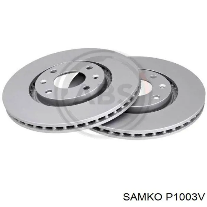 Передние тормозные диски P1003V Samko