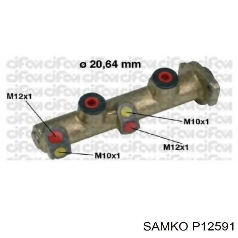 Цилиндр тормозной главный P12591 Samko