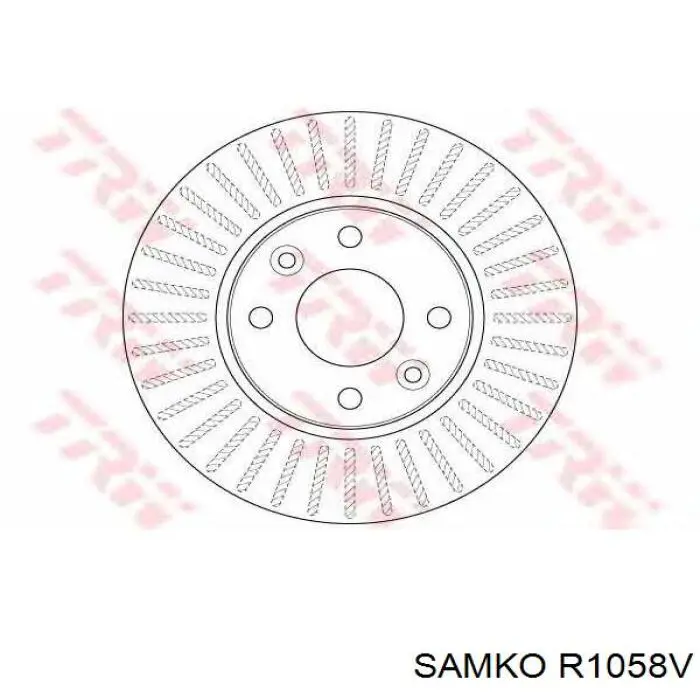 Купить R1058V Samko Ротор тормозной