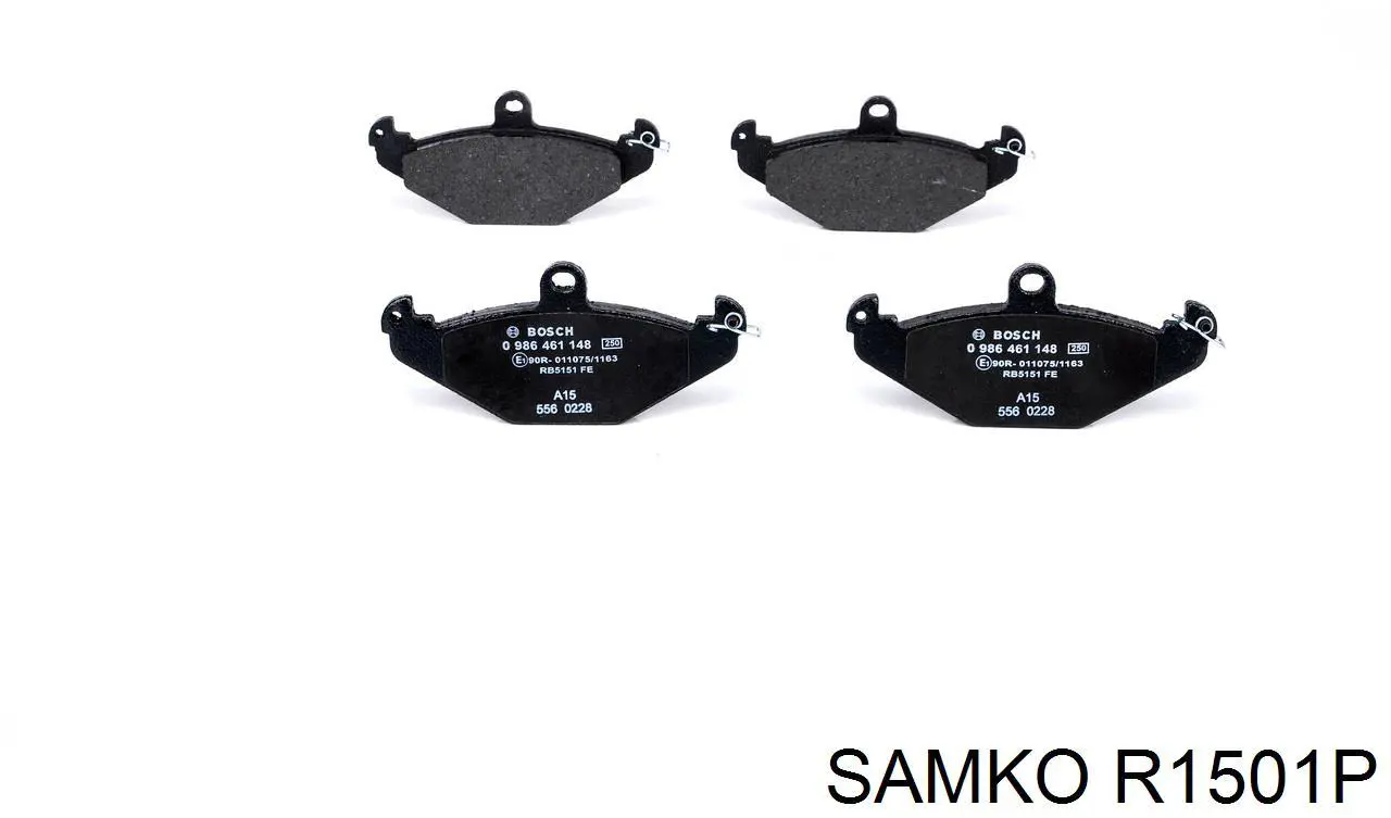 R1501P Samko диск тормозной задний