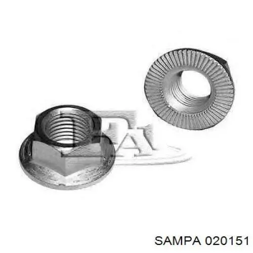 Купить 020151 Sampa Otomotiv‏ Гайка крепления сайлентблока заднего нижнего рычага