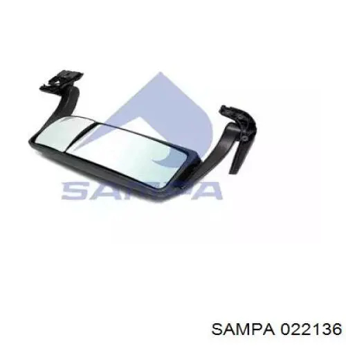 Зеркало заднего вида правое SAMPA 022136