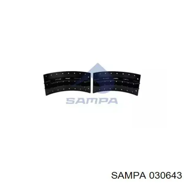 030643 Sampa Otomotiv‏ передние барабанные колодки