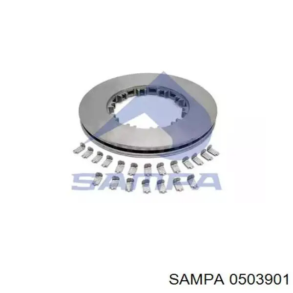 0503901 Sampa Otomotiv‏ передние тормозные диски