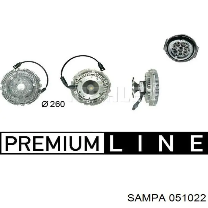 Вискозная муфта Sampa Otomotiv‏ 051022 цена, от 427.53 USD