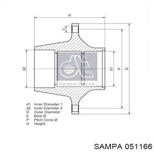 Ступицы задних колес Sampa Otomotiv‏ 051166 цена, от 248.95 USD