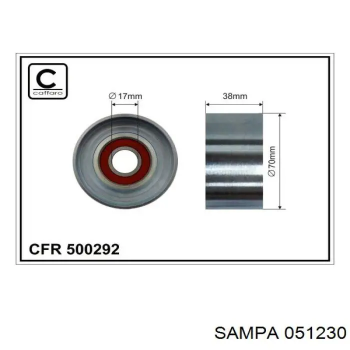 Роликовий модуль натяжителя ремня Sampa Otomotiv‏ 051230 цена, от 72.27 USD