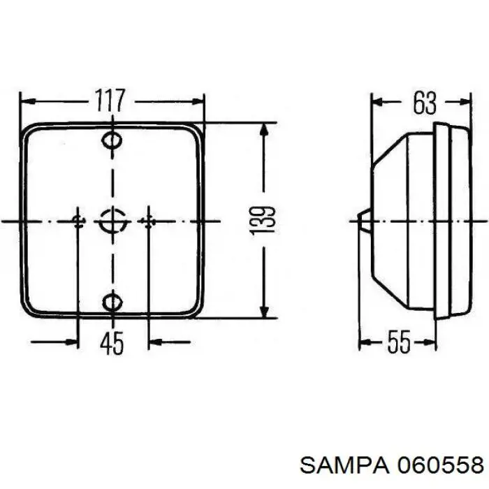 Ремкомплект заднего тормозного цилиндра Wabco 12999418VT