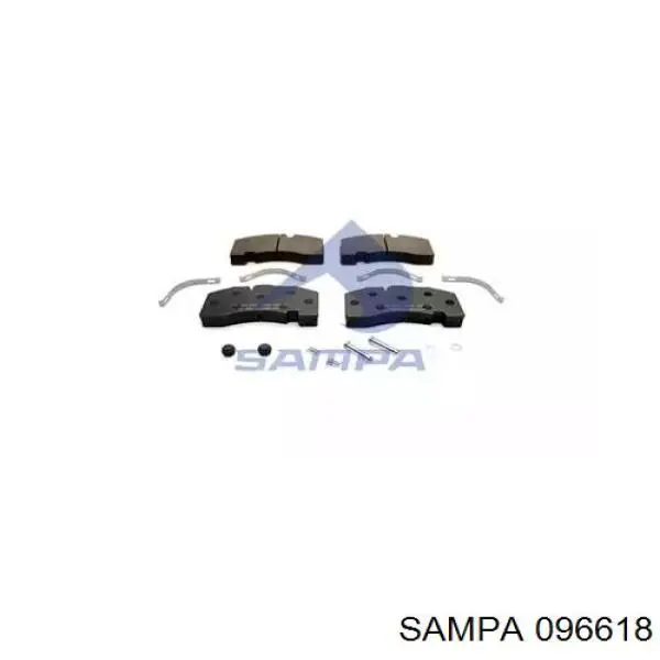 Задние тормозные колодки 096618 Sampa Otomotiv‏