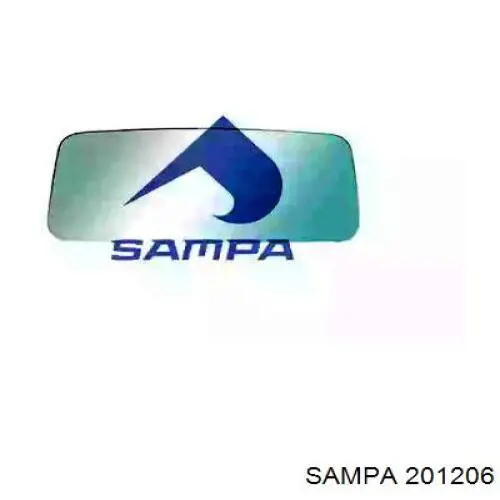 Зеркальный элемент зеркала заднего вида 201206 Sampa Otomotiv‏